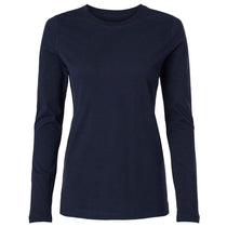 Jaanuu Women's Midnight Navy RegenX Cotton Underscrub Long Sleeve T-Shirt