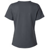 Jaanuu Women's Carbon Grey Cesi Ultrasoft Scrub V-Neck Top