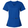 Jaanuu Women's Royal Blue Cesi Ultrasoft Scrub V-Neck Top