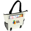 Ariel Premium Beige Halsted 600D Ripstop and Washed Nylon Zippered Tote Bag