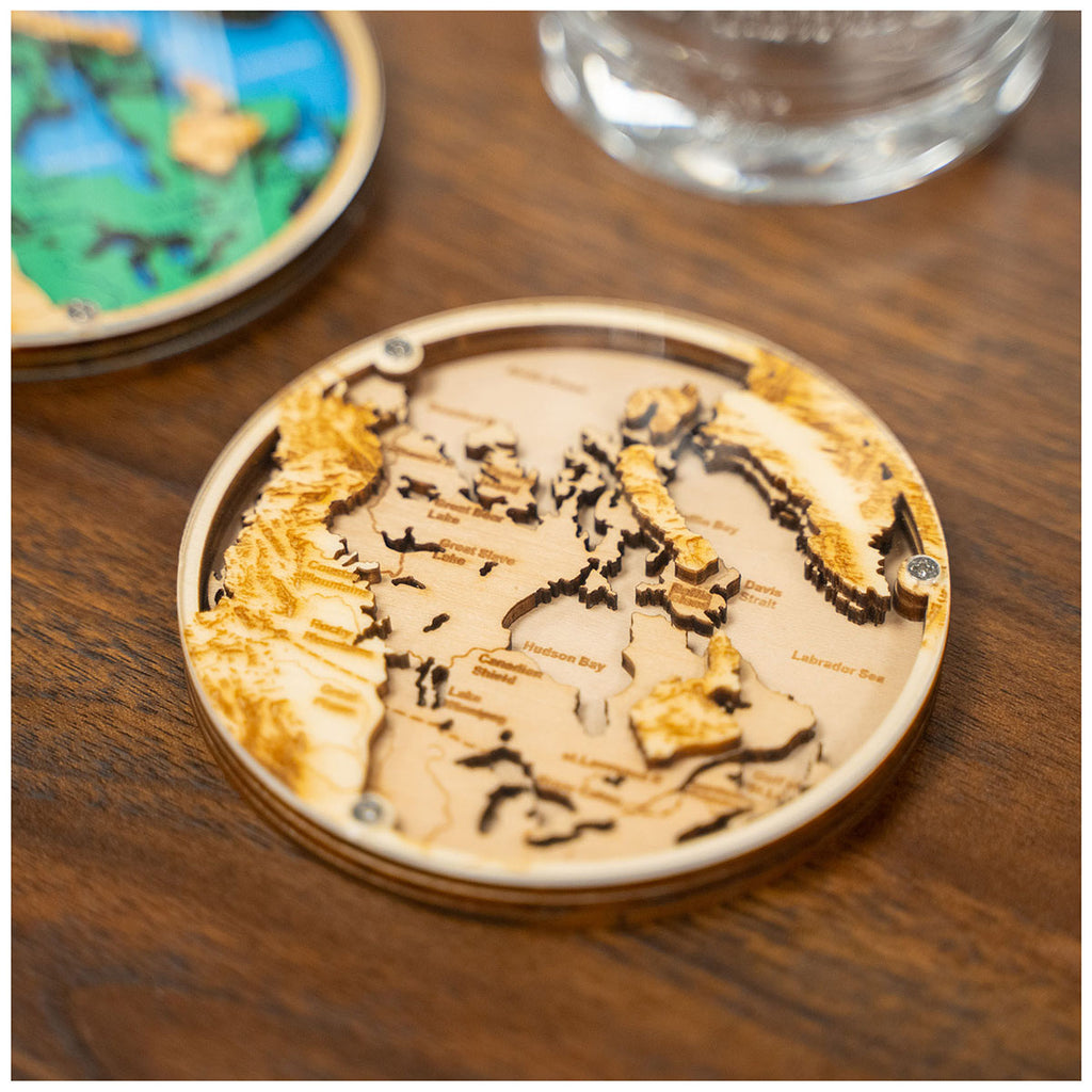 BCG Layered Wood Coaster