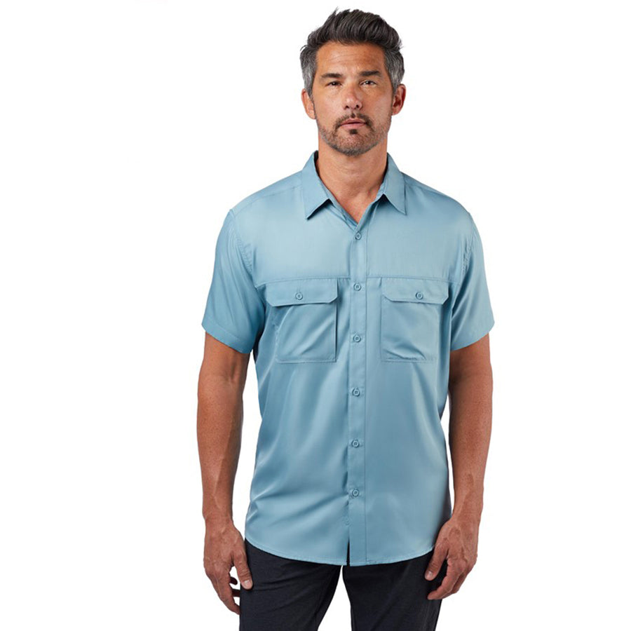 Landway Men's Ocean Mist Short Sleeve Seabright Outdoor Utility Shirt