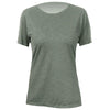 ANETIK Women's Dark Olive Heathered Breeze Tech T-Shirt