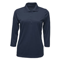 BAW Women's Navy Xtreme Tek 3/4 Sleeve Polo