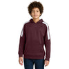 Sport-Tek Youth Maroon/ White Sport-Wick Fleece United Pullover Hoodie