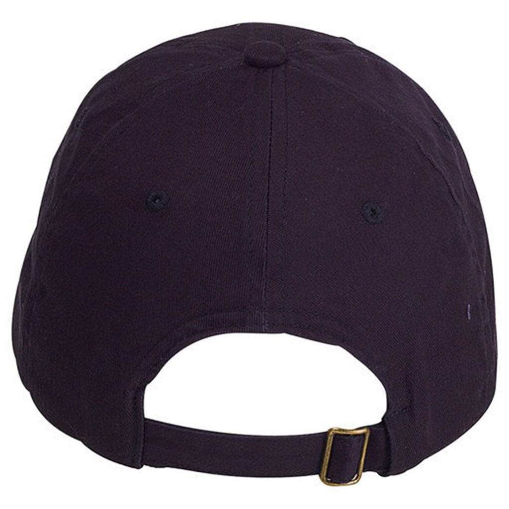 Big Accessories Navy Brushed Twill Unstructured Cap