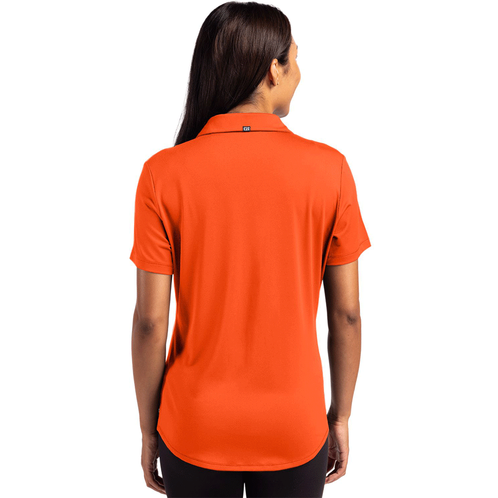 Cutter & Buck Women's College Orange Forge Eco Stretch Recycled Polo