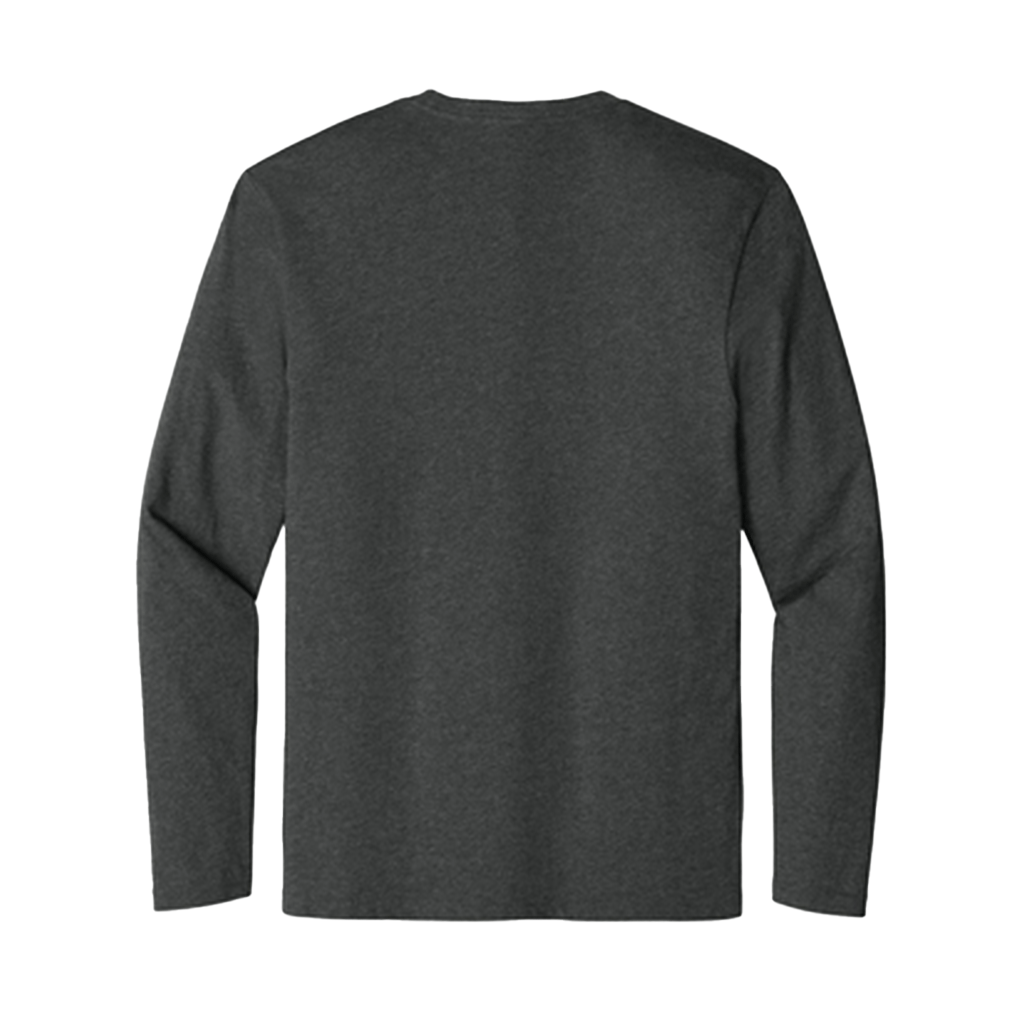 District Unisex Heathered Charcoal Perfect Weight Long Sleeve Tee