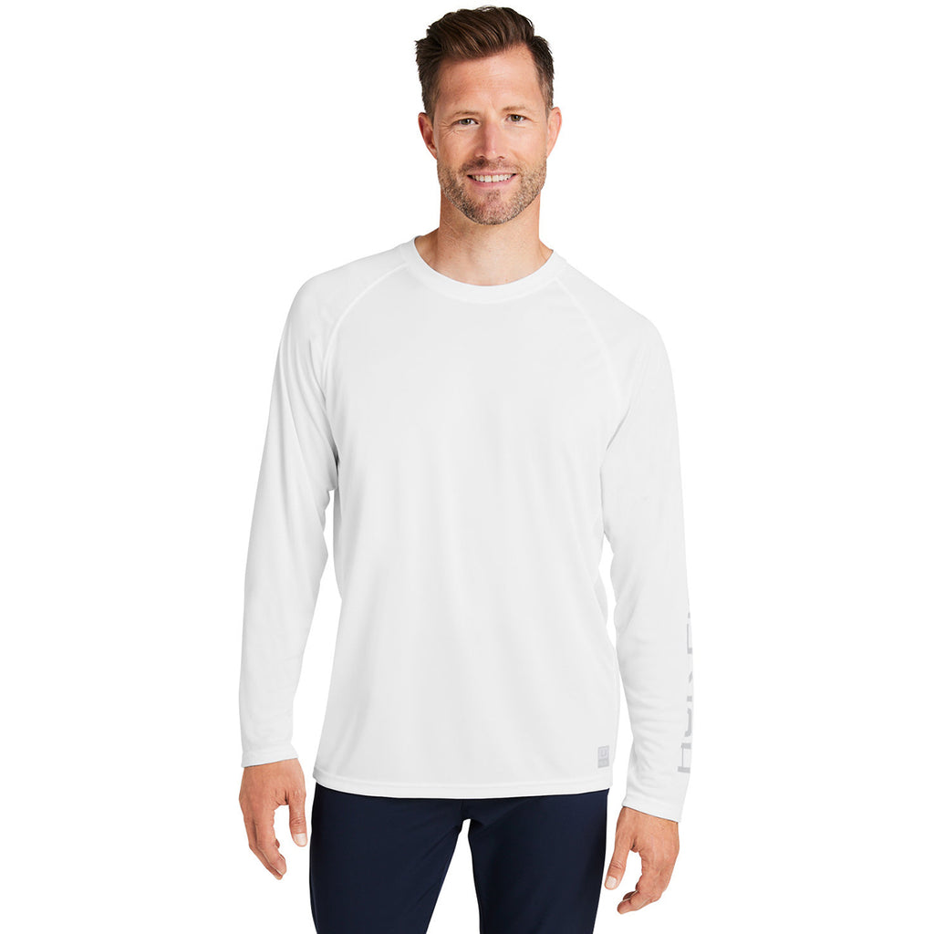 HUK Men's White Pursuit Long-Sleeve T-Shirt