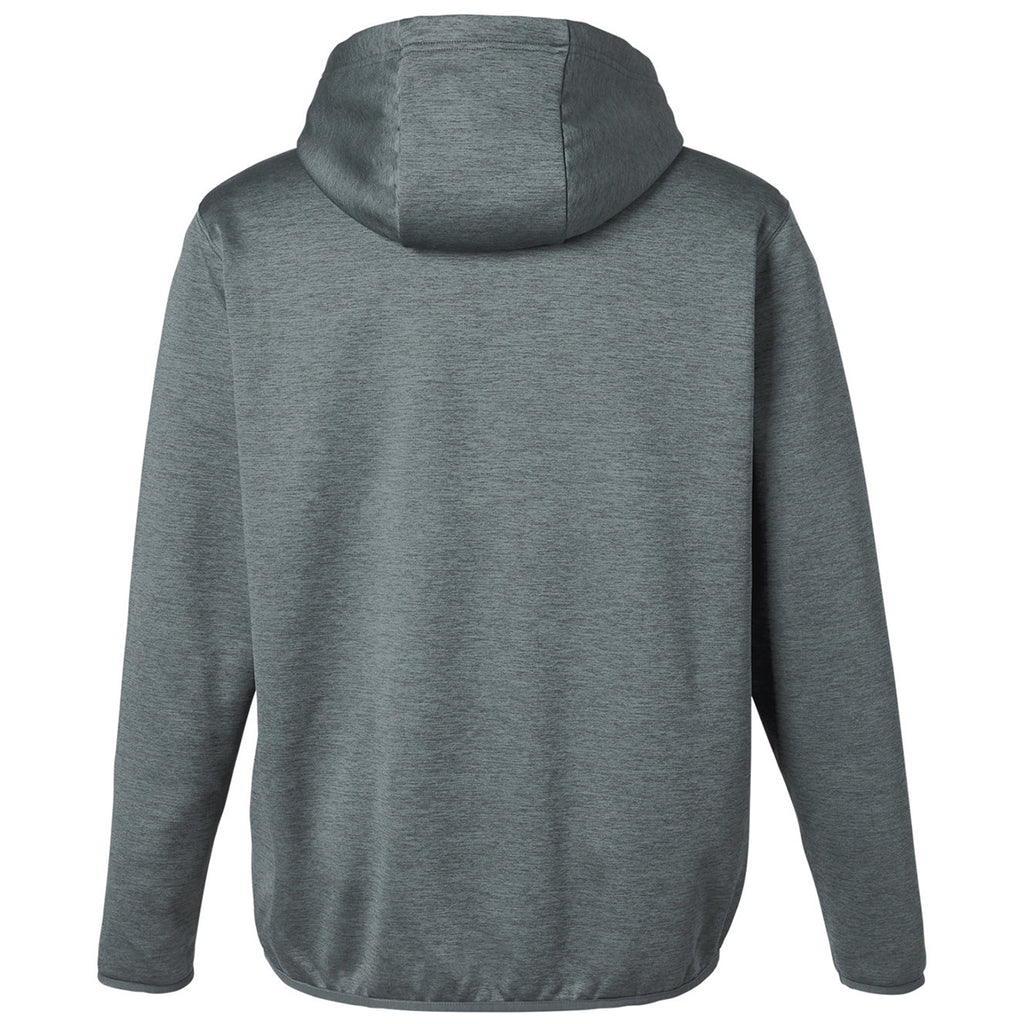 HUK Men's Volcanic Ash Heather Performance Hooded Fleece Pullover