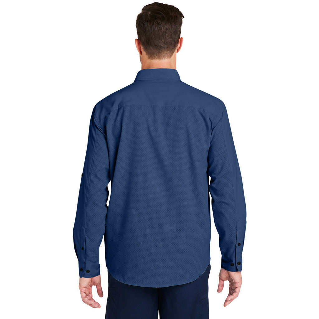 HUK Men's Naval Academy Tide Point Long Sleeve Shirt