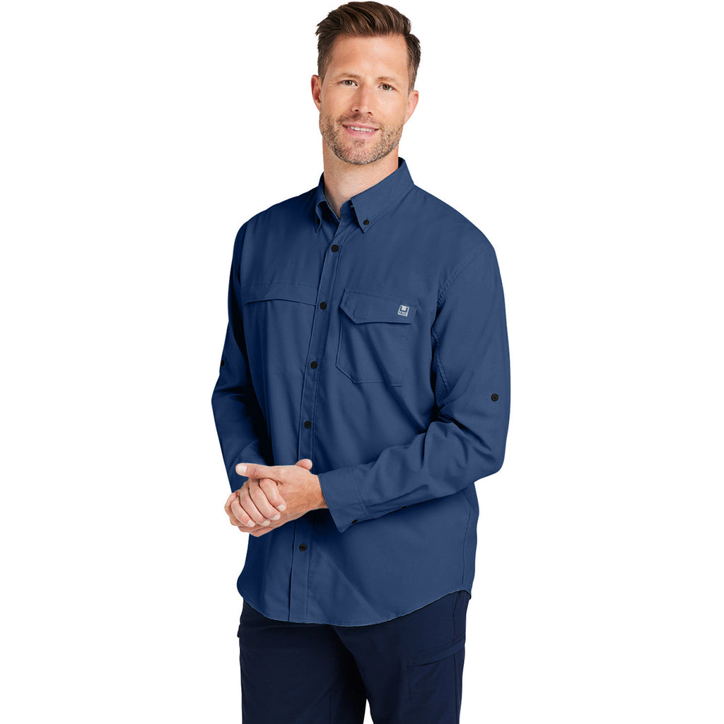 HUK Men's Naval Academy Tide Point Long Sleeve Shirt