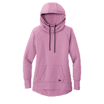 New Era Women's Lilac Heather Tri-Blend Fleece Pullover Hoodie