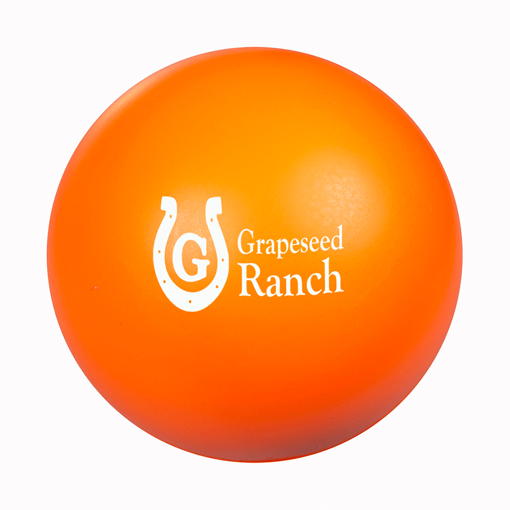 Primeline Orange Round Super Squish Stress Reliever