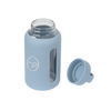 Gemline Slate Blue Axis Glass Chug Bottle - 21 Oz.