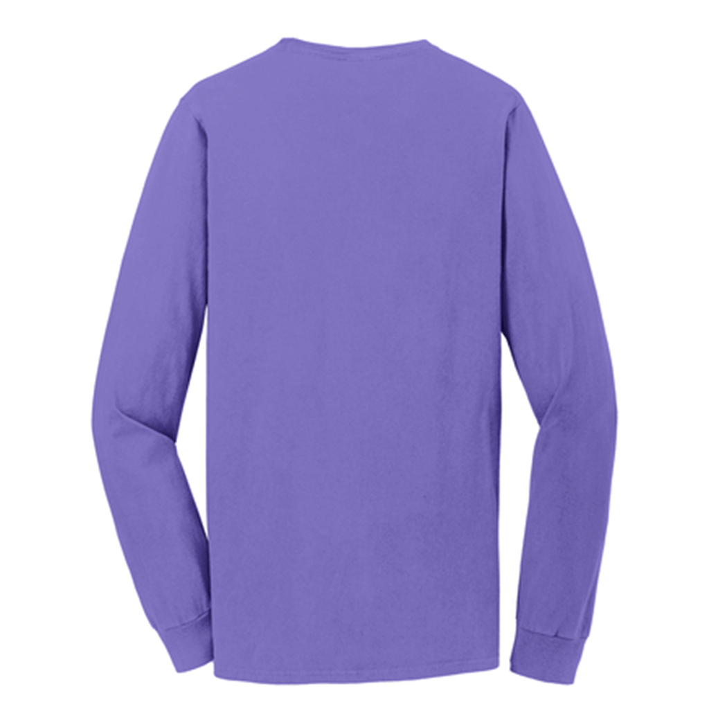 Port & Company Unisex Amethyst Beach Wash Garment-Dyed Long Sleeve Tee