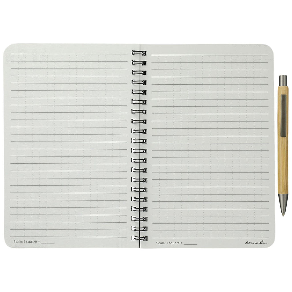 Rite in the Rain Black 4.6" x 7" Side Spiral Notebook