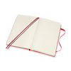 Moleskine Scarlet Red Hard Cover Ruled Large Expanded Notebook