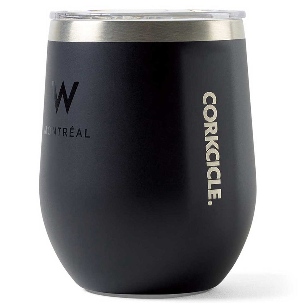 Corkcicle Matte Black Stemless Wine Cup - 12 Oz.