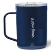 Corkcicle Gloss Navy 16 oz. Coffee Mug