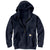 Carhartt Men's New Navy Paxton Heavyweight Hooded Zip-Front Sweatshirt