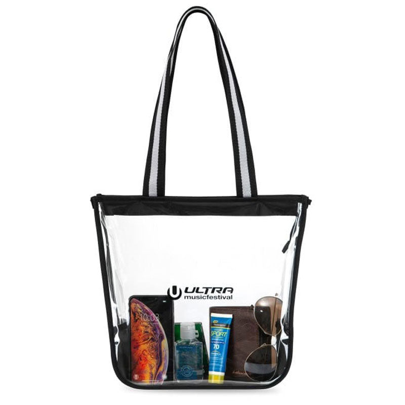 Gemline Clear Sigma Zippered Tote