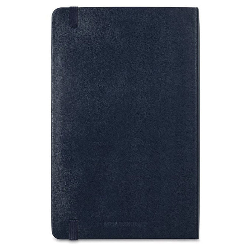 Moleskine Sapphire Blue Hard Cover Large Double Layout Notebook