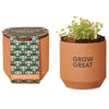 Modern Sprout Terracotta Tiny Terracotta Grow Kit Grow Kit Good Luck Clover