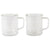 Corkcicle Clear Mug Glass Set (2)