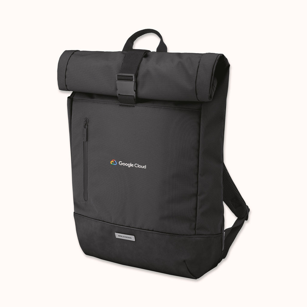 Moleskine Black Metro Rolltop Backpack