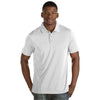 Antigua Men's White/Silver Quest Polo