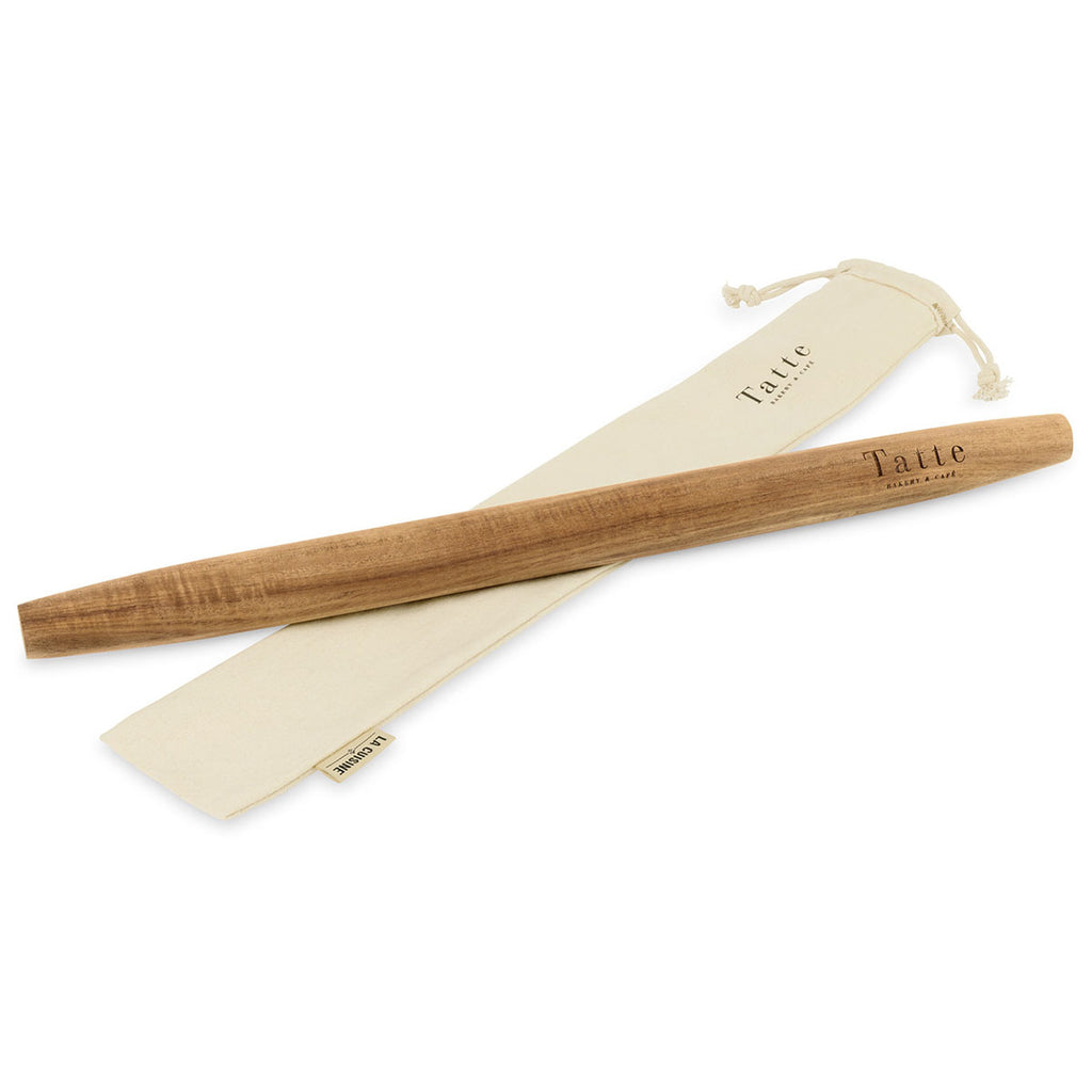 La Cuisine Wood French Rolling Pin with Storage Bag