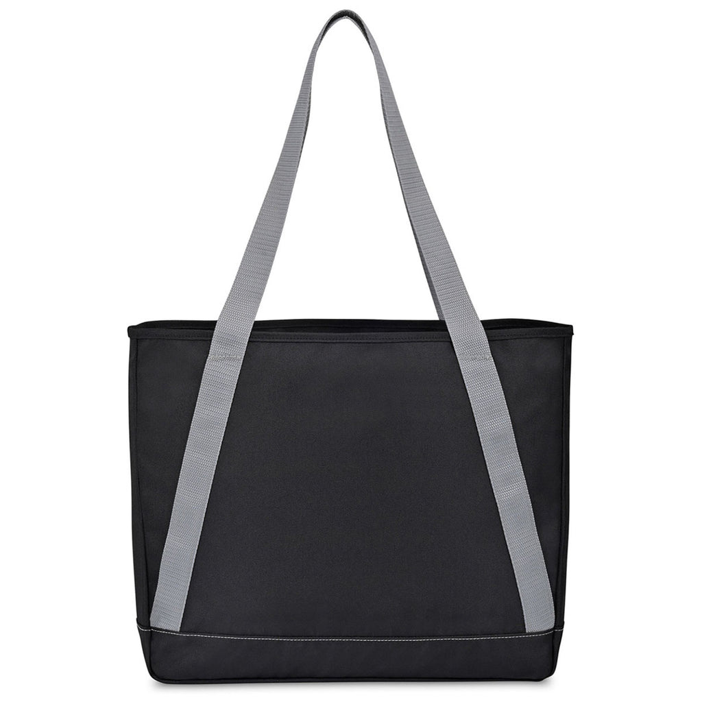 Gemline Medium Grey Repeat Recycled Poly Tote