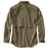 Carhartt Men's Burnt Olive Force Ridgefield Solid LS Shirt