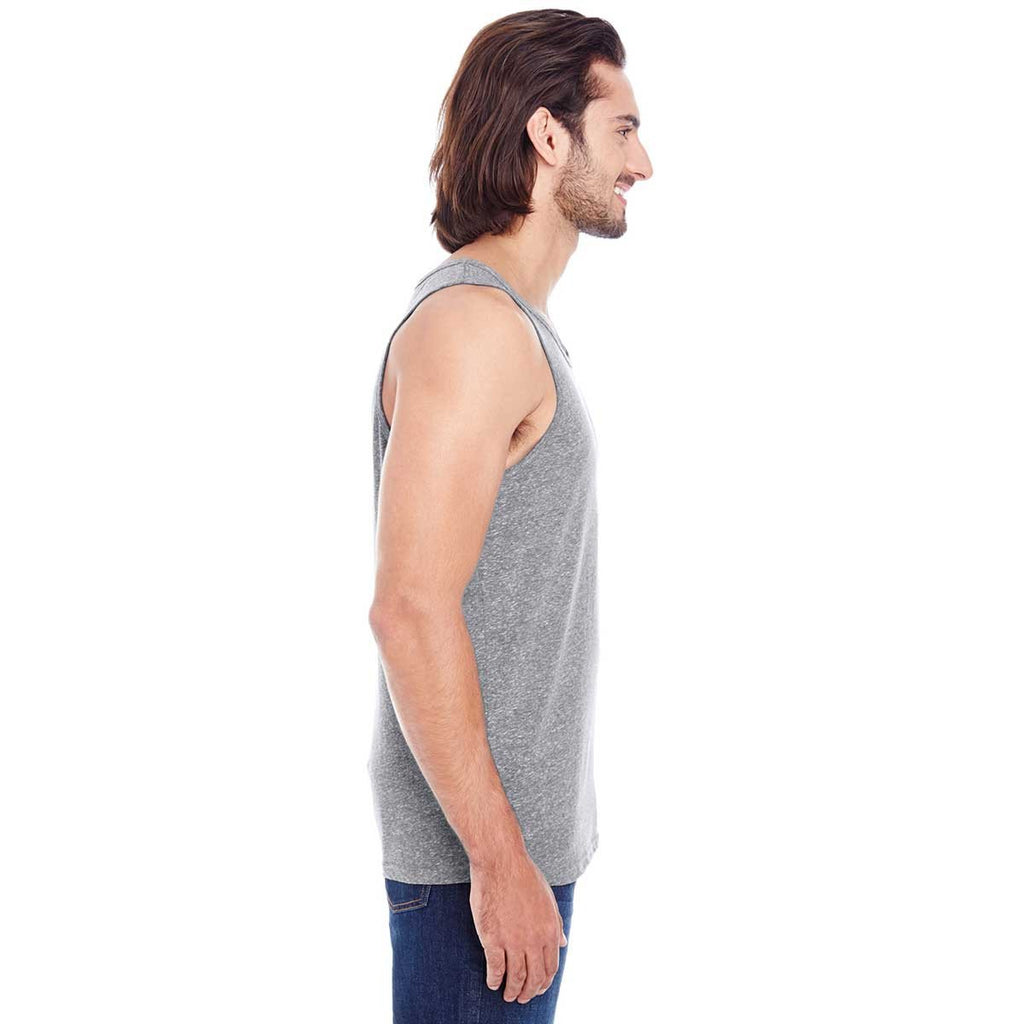 Threadfast Apparel Unisex Grey Triblend Tank