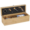 Leed's Natural Bamboo Wine Case Set