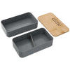 Leed's Grey Stackable Bamboo Fiber Bento Box