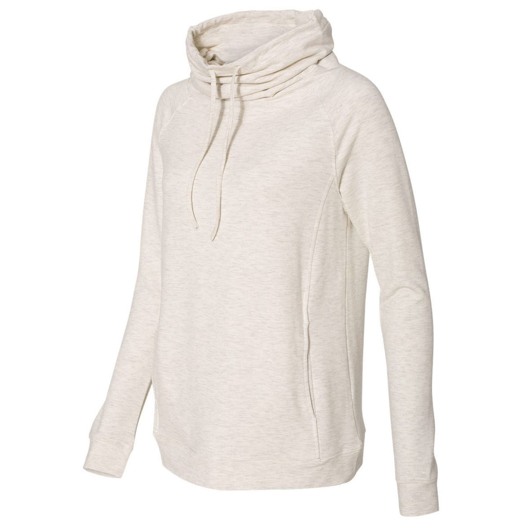 Weatherproof Women's Oatmeal Heat Last Faux Cashmere Funnelneck Sweatshirt