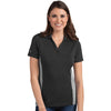 Antigua Women's Black/White Venture Polo