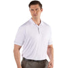 Antigua Men's White/Silver Salute Polo