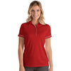 Antigua Women's Dark Red/White Salute Polo