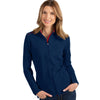 Antigua Women's Navy/Dark Red Glacier Full Zip Up Jacket