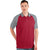 Antigua Men's Cardinal Red/Steel Nova Polo