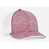 Pacific Headwear Maroon Heather Snapback Trucker Cap