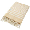 Hilana Beige Upcycled Fethiye Throw Blanket