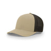 Richardson Khaki/Coffee Mesh Back Split Trucker R-Flex Hat