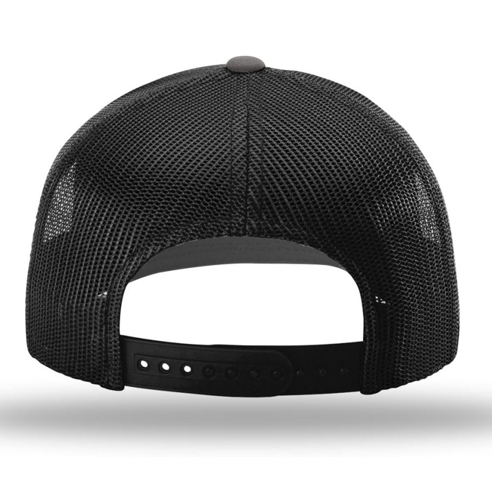 Richardson Charcoal/Black R-Flex Adjustable Trucker Cap