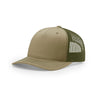 Richardson Pale Khaki/Loden Mesh Back Five Panel Trucker Hat