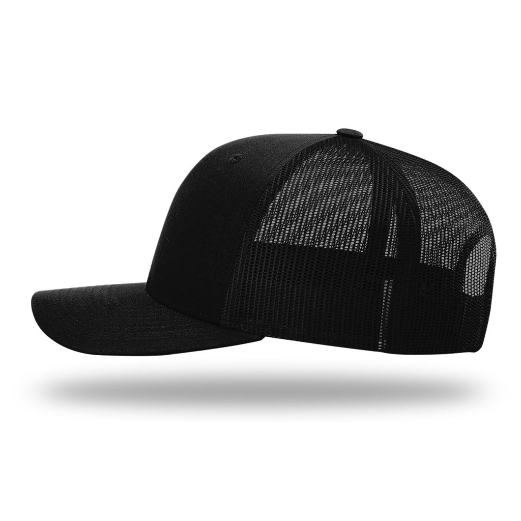 Richardson Black Recycled Trucker Cap