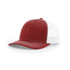 Richardson Cardinal/White Mesh Back Split Trucker Hat